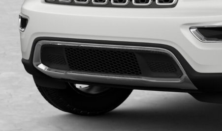 2017-2022 WK2 Grand Cherokee Chrome Front Bumper Insert
