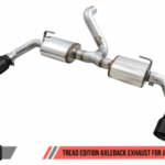 AWE Tread Edition Axleback Dual Exhaust for 2018-2024 Wrangler JL with 3.6L/2.0T Engine
