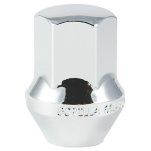 Gorilla Automotive Chrome 14mm x 1.50 Acorn Style Lug Nuts for 2018-2026 Wrangler JL with Factory Style Wheels (set of 23)