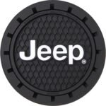 Jeep Logo Cup Holder Coaster 2-Pack