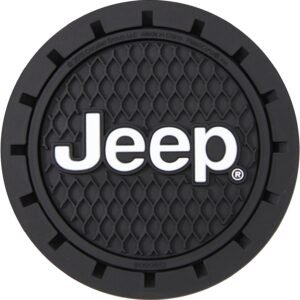 Jeep Logo Cup Holder Coaster 2-Pack