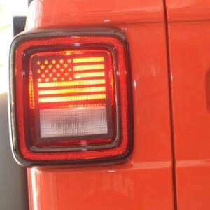Jeep Wrangler JL "FLAG" Halogen Taillight Guards for 2018-2026 Wrangler JL