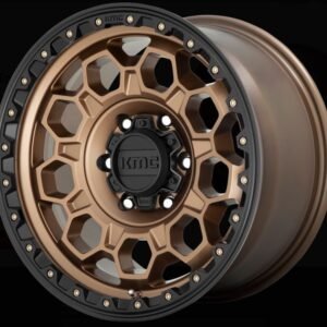 KMC Wheels KM545 Trek Wheel in Matte Bronze with Black Lip for 2007-2018 Wrangler JK, 2018-2026 Wrangler JL, and 2020-2026 Gladiator JT