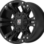 KMC XD 822 Monster II Matte Black Wheel for 2007-2026 Wrangler JK/JL 2020-2026 Gladiator JT and 2011-2022 Grand Cherokee WK2