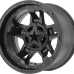 KMC XD 827 Matte Black Rockstar III Wheel for 2007-2026 Wrangler JK/JL 2020-2026 Gladiator JT and 2011-2022 Grand Cherokee WK2