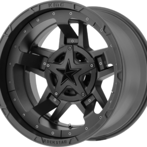 KMC XD 827 Matte Black Rockstar III Wheel for 2007-2026 Wrangler JK/JL 2020-2026 Gladiator JT and 2011-2022 Grand Cherokee WK2