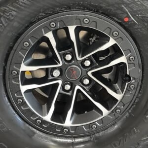 Mopar 17" Bead Lock Capable Wheel with a Machined Face and Satin Black Pockets for 2018-2026 Wrangler JL & 2020-2026 Gladiator JT