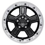Mopar 17-inch "Lights Out Black" Bead Lock Wheel for 2007-2018 Wrangler JK & 2018-2026 Wrangler JL & 2020-2026 Gladiator JT