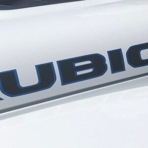 Mopar Black and Blue Rubicon Hood Decal for the 2018-2026 4xe Wrangler JL