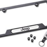 Mopar Black Jeep License Plate Frame Kit Gift Set for 1997-2026 All Jeeps*