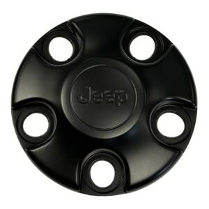 Mopar Black Steel Wheel Center Cap for 2018-2026 Wrangler JL & 2020-2026 Gladiator JT