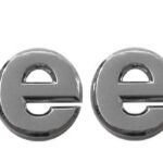 Mopar Chrome Jeep Badge Decal for 2005-2010 Grand Cherokee WK, 2005-2007 Liberty KJ, and 2014-2018 Cherokee KL