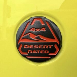 Mopar Desert Rated Badge for 2018-2026 Wrangler JL and 2020-2026 Gladiator JT