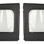 Mopar Front Half Door Black Window Kit for 2007-2018 Wrangler JK