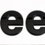 Mopar Gloss Black and Grey "Jeep" Fender Badge for 2018-2026 Wrangler JL and 2020-2026 Gladiator JT