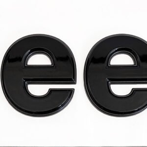 Mopar Gloss Black and Grey "Jeep" Fender Badge for 2018-2026 Wrangler JL and 2020-2026 Gladiator JT