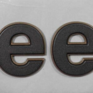 Mopar Grey and Bronze "Jeep" Fender Badge for 2018-2026 Wrangler JL and 2020-2026 Gladiator JT