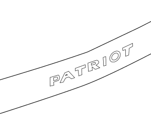 Mopar Paintable Rear Bumper Molding for 2007-2010 Patriot MK