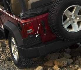 Mopar Rear License Plate Bracket & Hardware for 2007-2018 Wrangler JK