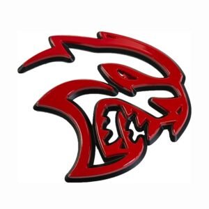Mopar Red and Black Hellcat Redeye Badges