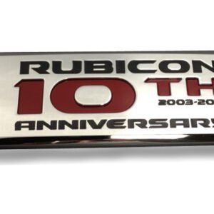 Mopar Rubicon 10th Anniversary Badge for 2007-2018 Wrangler JK
