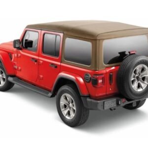 Mopar Soft Top Premium Twill Fabric (Tan) for 2018-2026 Wrangler JL 4-door
