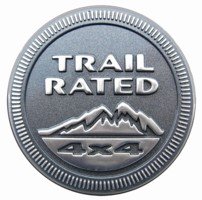 Mopar Trail Rated Badge Decal for multiple Jeeps