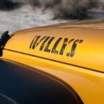 Mopar Willys Black Distressed Hood Decal for 2007-2018 Wrangler JK