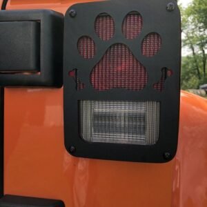 Paw Print & Bones Taillight Guards for the 2007-2018 Wrangler JK