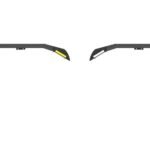 Road Armor Stealth Front Fender Flare Body Armor with Switchback LED DRL in Texture Black for 2018-2023 Wrangler JL and 2020-2023 Gladiator JT