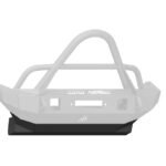 Road Armor Stealth Front Skid Plate Mid Width Satin Black Road Armor in Texture Black for 2018-2023 Wrangler JL