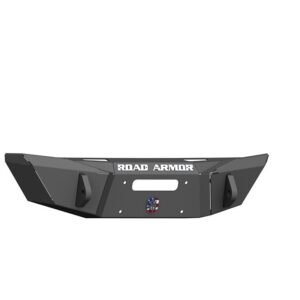 Road Armor Stealth Front Winch Bumper Competition Cut in Texture Black for 2007-2018 Wrangler JK, 2018-2023 Wrangler JL, and 2020-2023 Gladiator JT