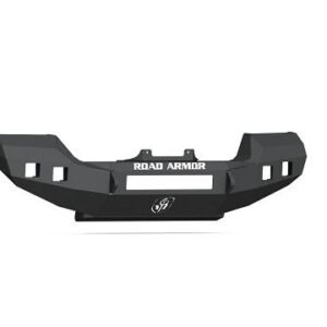 Road Armor Stealth Front Winch Bumper Full Width in Texture Black for 2018-2023 Wrangler JL and 2020-2023 Gladiator JT