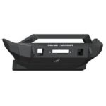 Road Armor Stealth Front Winch Bumper Sheetmetal Bar Guard Mid Width in Texture Black for 2018-2023 Wrangler JL and 2020-2023 Gladiator JT