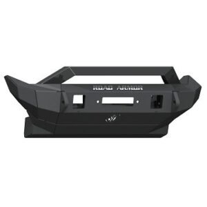 Road Armor Stealth Front Winch Bumper Sheetmetal Bar Guard Mid Width in Texture Black for 2018-2023 Wrangler JL and 2020-2023 Gladiator JT