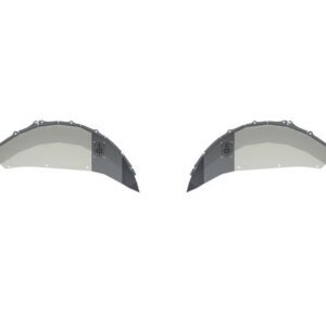 Road Armor Stealth Rear Fender Liner Body Armor in Raw Stainless Steel for 2018-2023 Wrangler JL