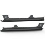 Road Armor Stealth Rocker Body Armor Rocker Panel in Texture Black for 2018-2023 Wrangler JL (4-Door)