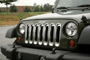 Rugged Ridge Chrome Grille Inserts for 2007-2018 Wrangler JK