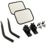 Rugged Ridge Quick Release Black Mirror Kit for 1997-2006 Wrangler TJ & 2007-2018 Wrangler JK